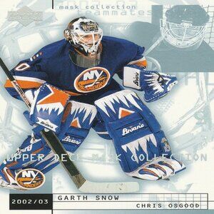 Garth Snow & Chris Osgood - 2003 Upper Deck Mask Collection Hockey Card